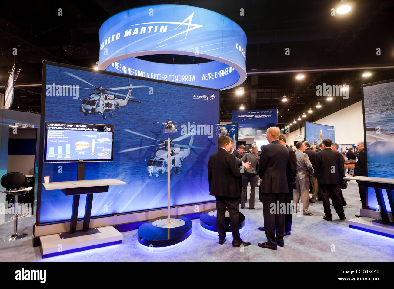 Lockheed Martin exhibit booth at US Navy League SeaAirSpace