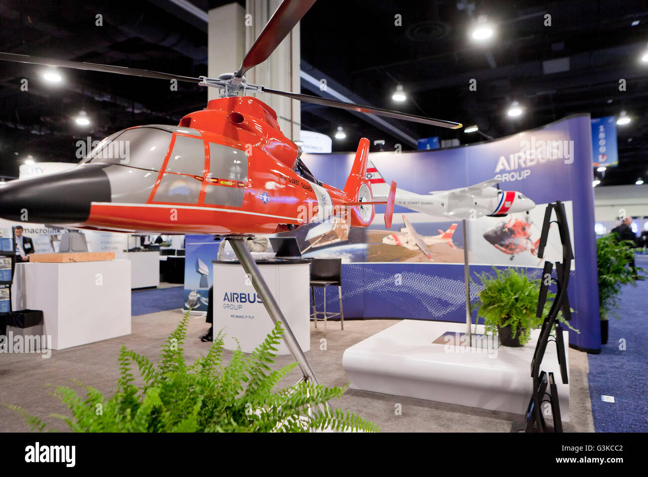 Airbus Group exhibit booth at US Navy League SeaAirSpace Exposition