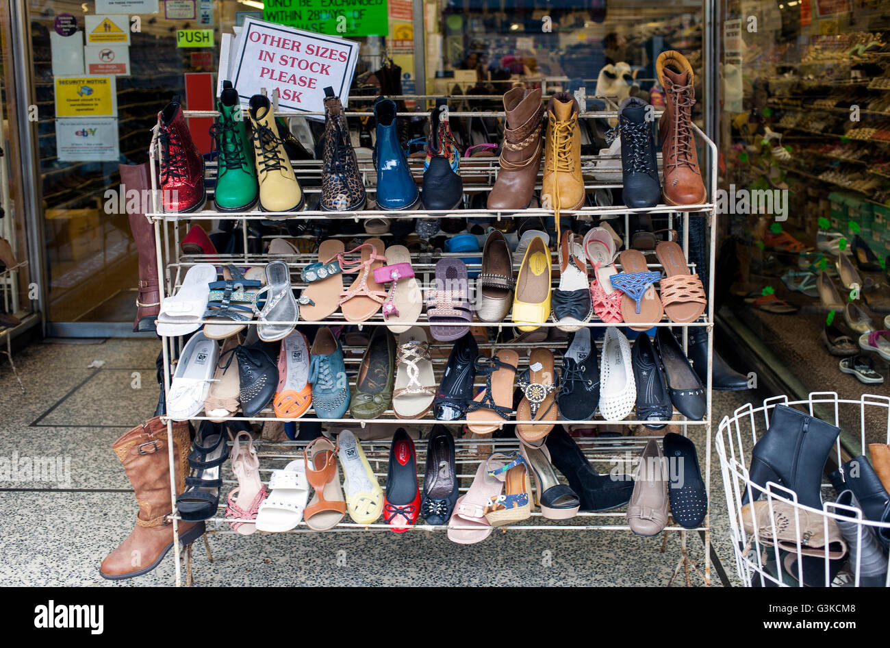 Shoe Shop Rack High Resolution Stock 