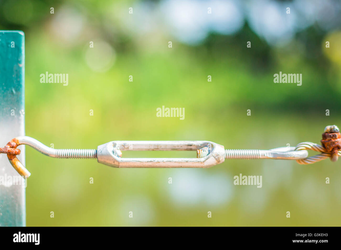 Blur spiral steel wire rope attached to both sides Stock Photo - Alamy