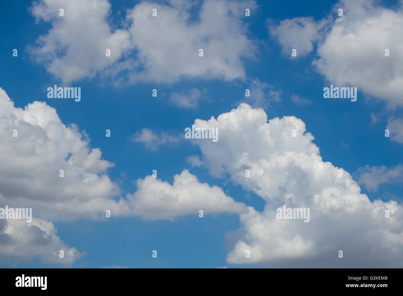 Abstract Softly Cloud with Blue Sky, Asia Thailand Stock Photo