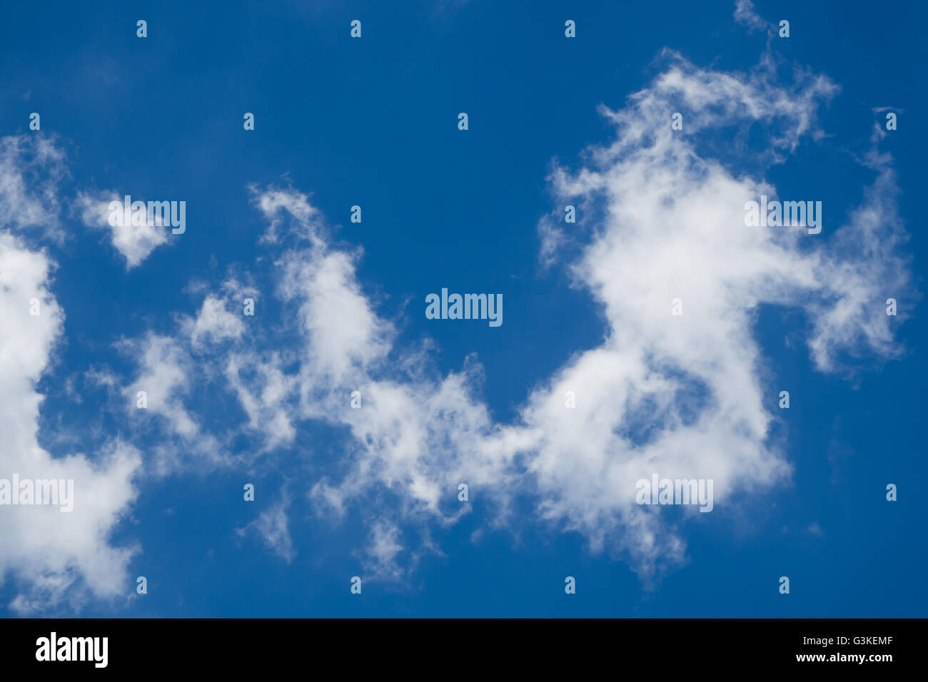 Abstract Softly Cloud with Blue Sky, Asia Thailand Stock Photo