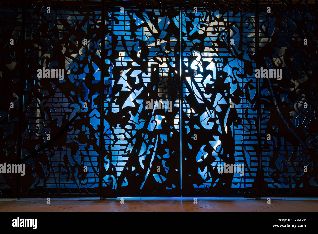 Stained Glass Door, St Giles Cathedral Church, Edinburgh; Scotland