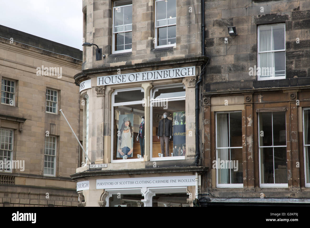 Edinburgh kilt shop hires stock photography and images Alamy