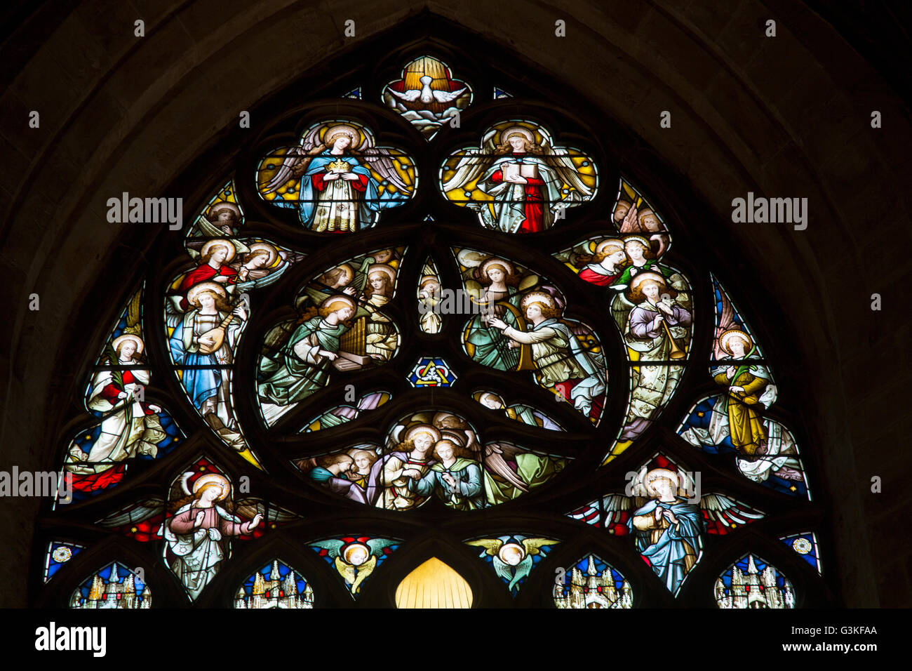 Stained glass window st giles hires stock photography and images Alamy