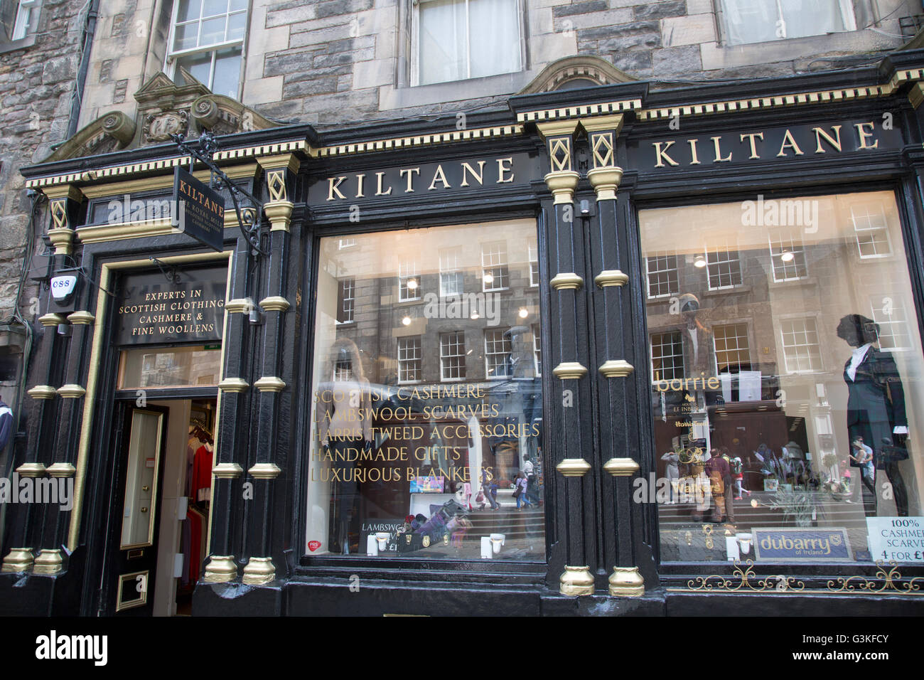 Kiltane Clothing Shop; Edinburgh; Scotland Stock Photo - Alamy