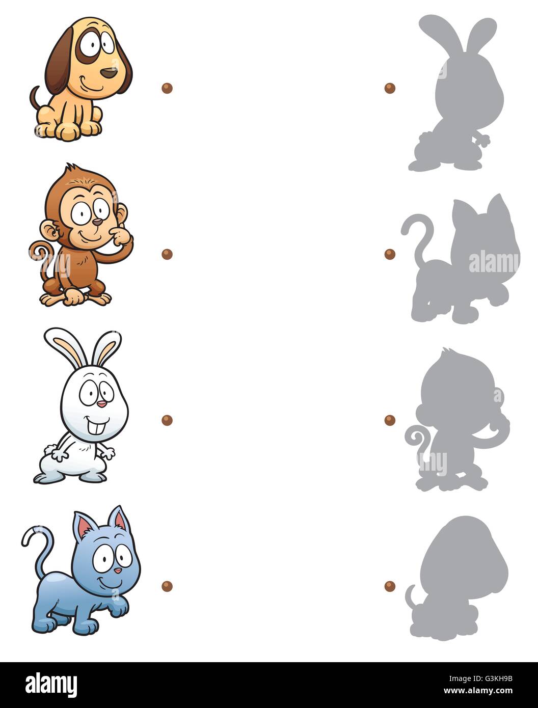 Vector Illustration of make the right choice and connect shadow ...