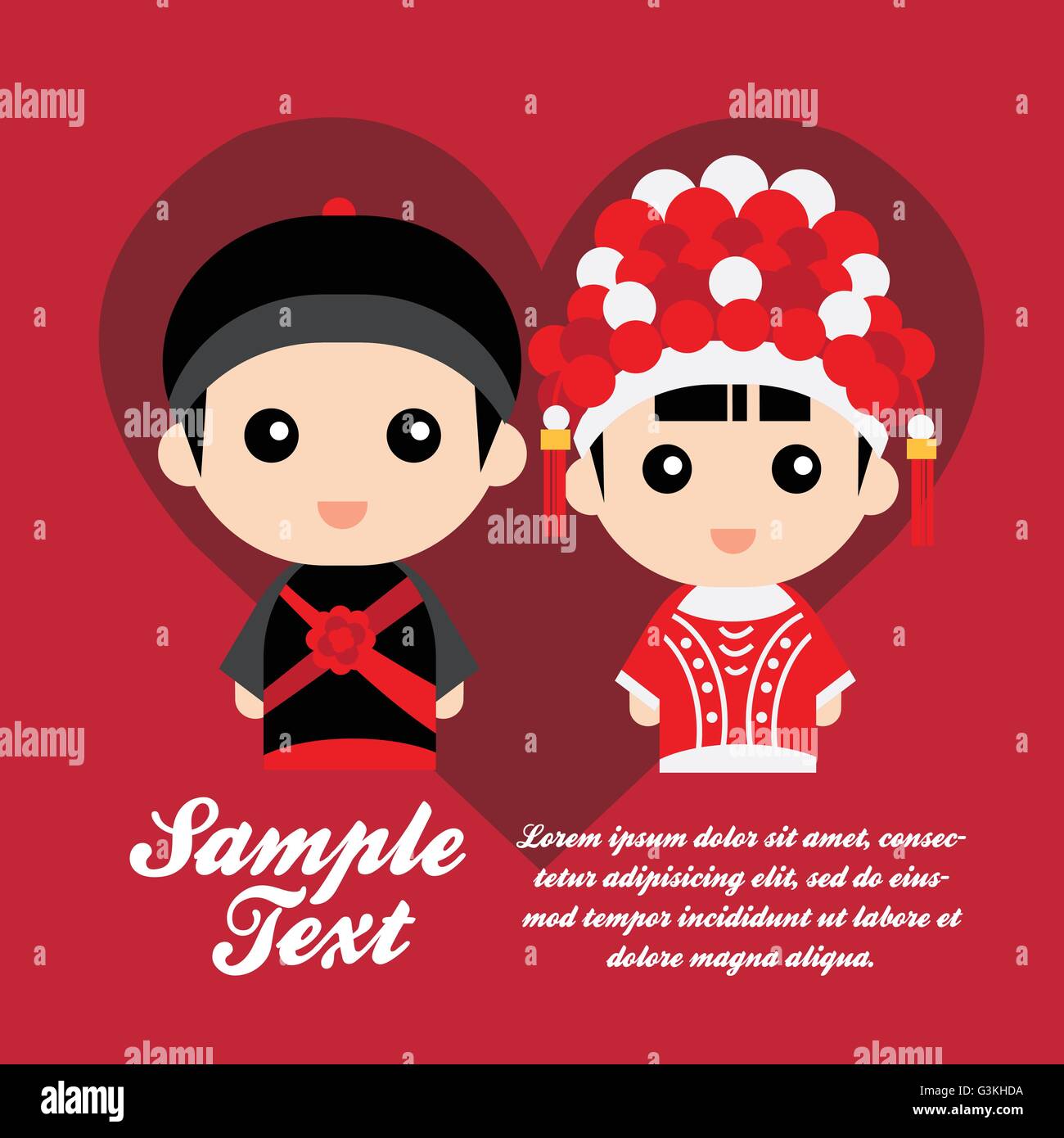 Illustration of cute couple in traditional chinese wedding costume Stock Vector Image & Art - Alamy Illustration of cute couple in traditional chinese wedding costume Stock Vector Image & Art - Alamy