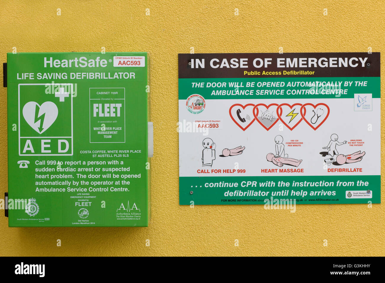Location of defibrillator hires stock photography and images Alamy