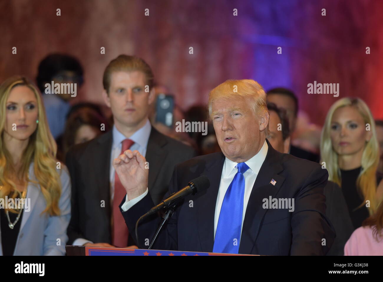 New York City, United States. 26th Apr, 2016. Candidate Donald Trump ...