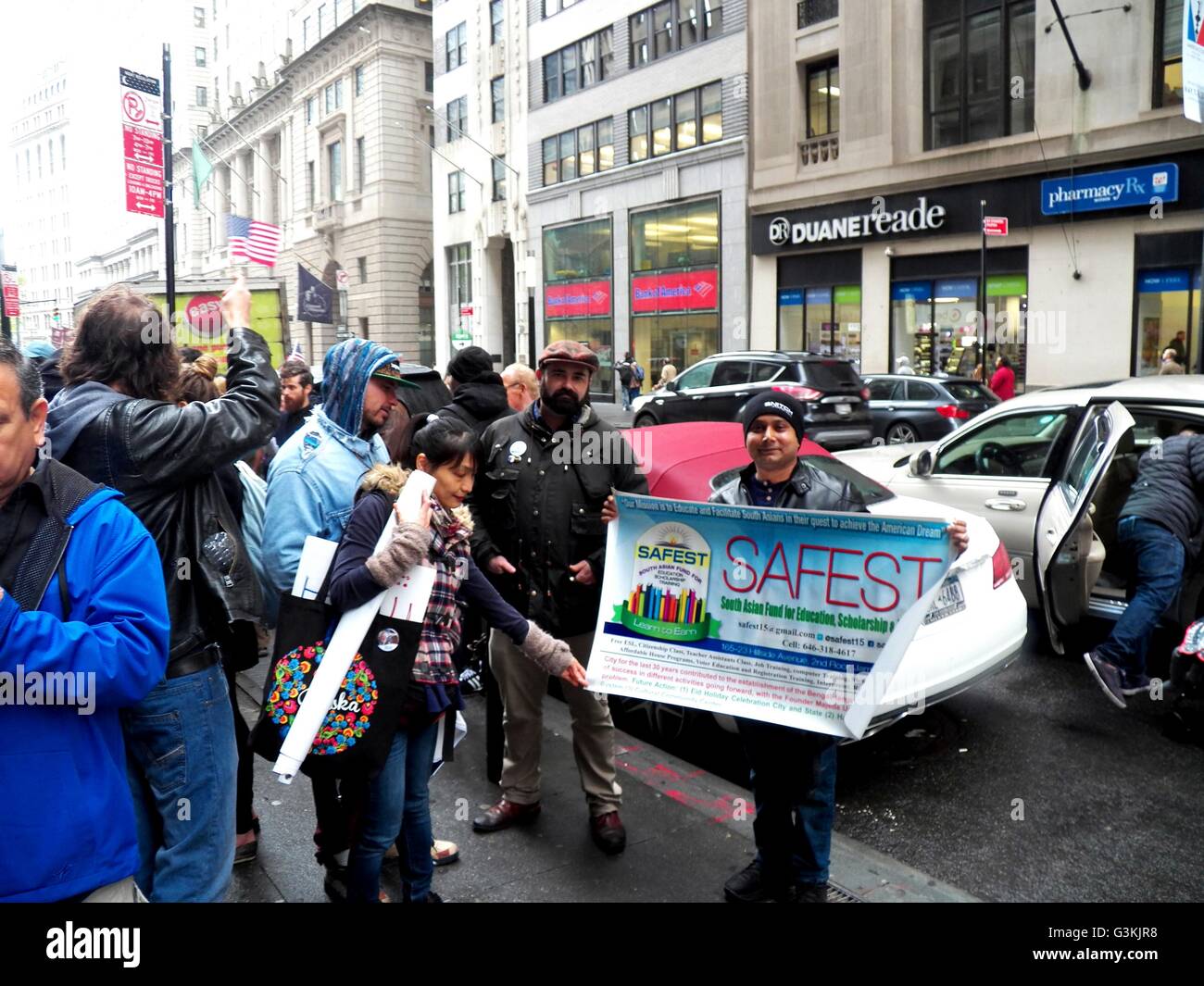New Yorkers rally outside New York City Board of Elections at 42