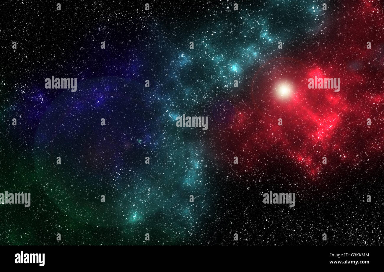 Universe space abstract background, digital graphic resource (Created with Photoshop, not from NASA) Stock Photo