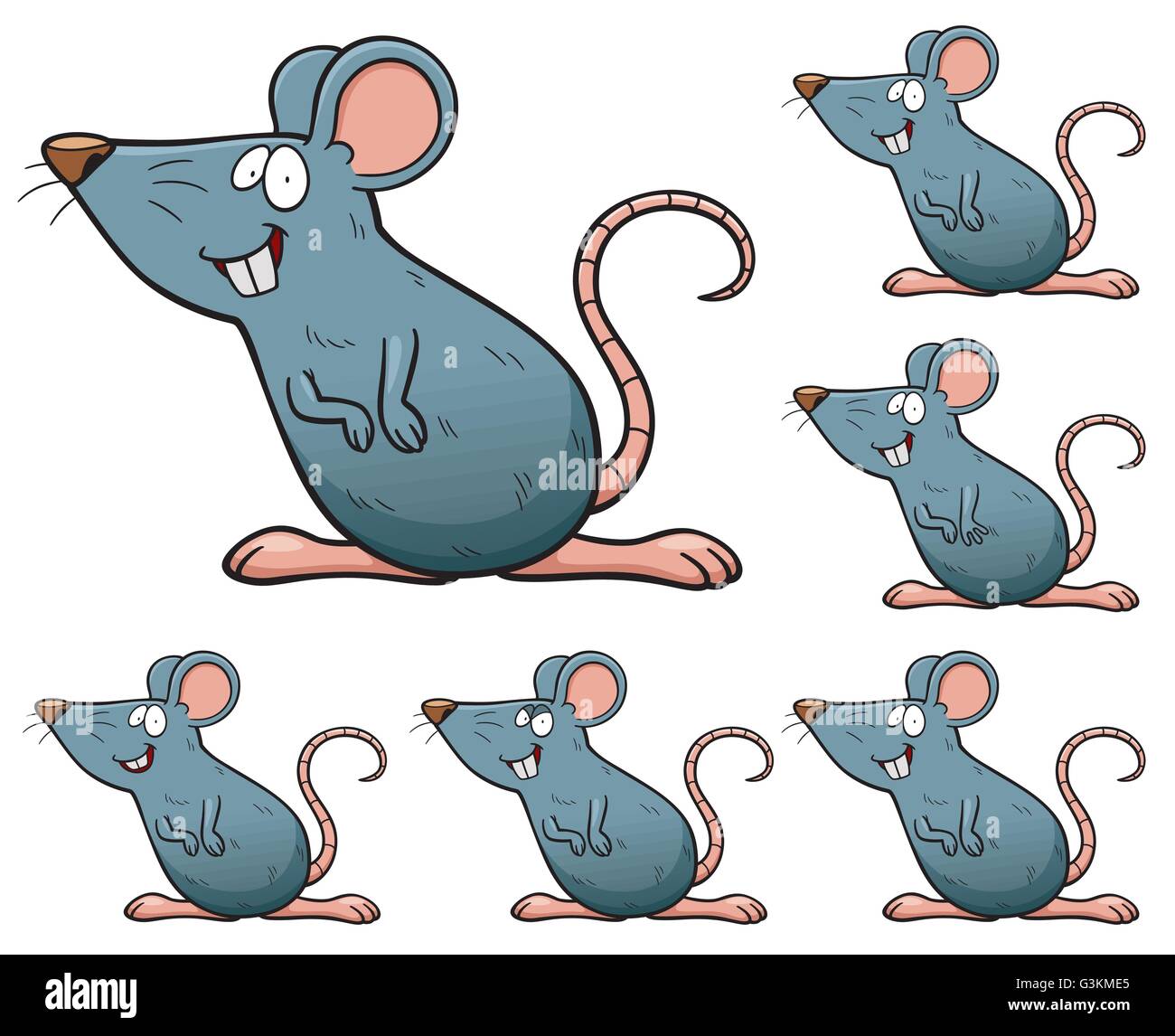 Vector Illustration of make the choice matching - Rat Stock Vector