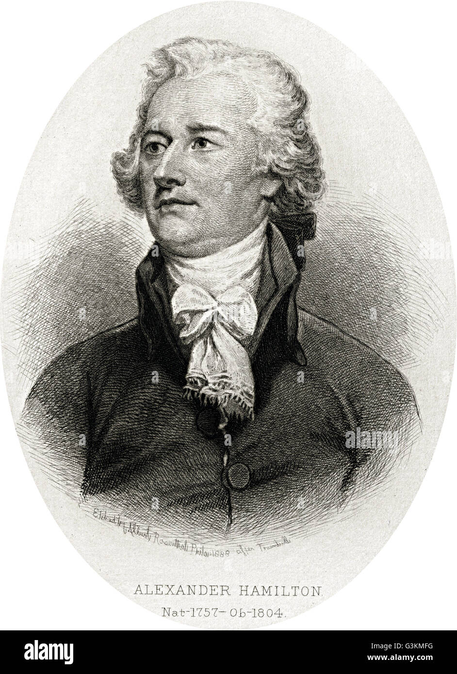 Alexander Hamilton, 1755 o 1757 1804 Stock Photo Alamy