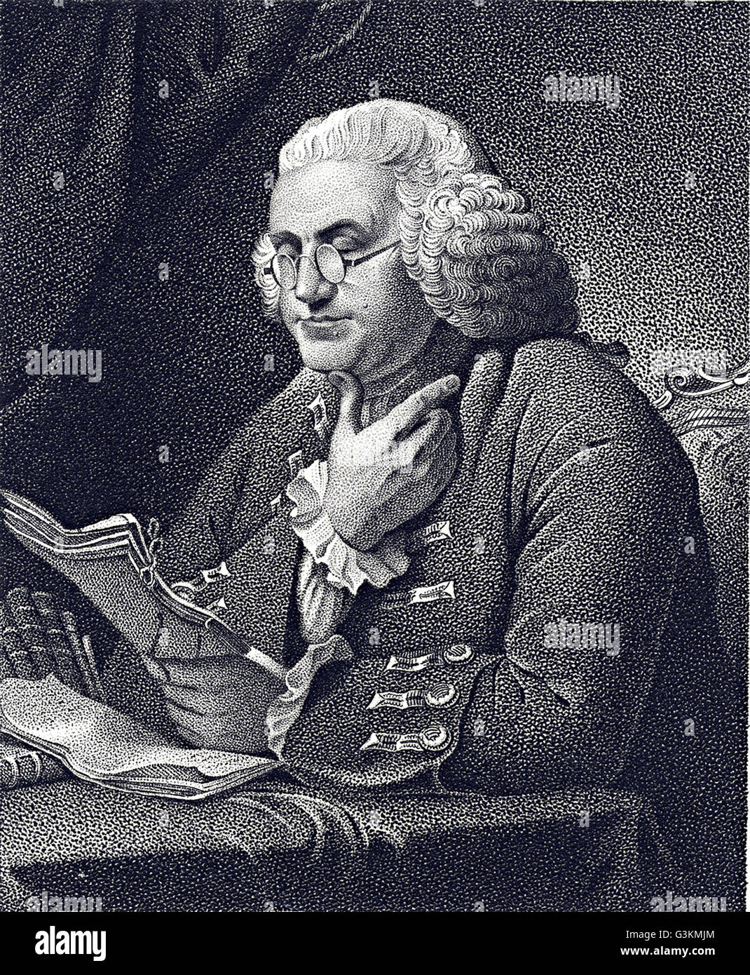 Benjamin Franklin, 1706 - 1790 Stock Photo