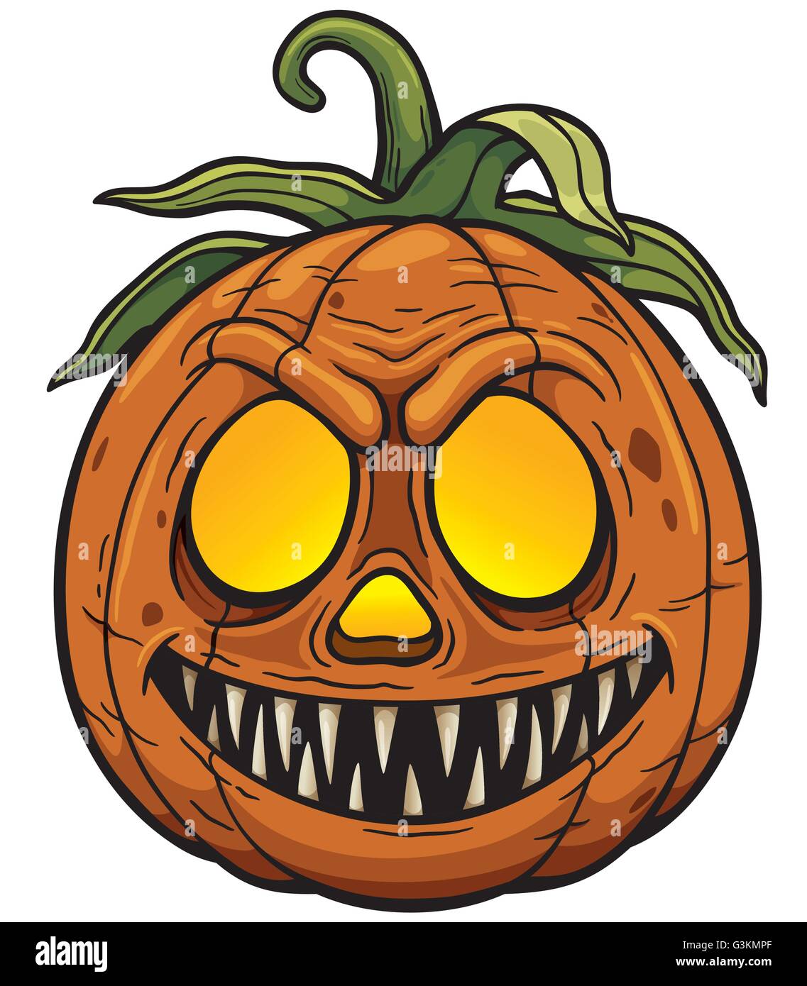 Vector illustration of Halloween pumpkin Stock Vector Image & Art - Alamy