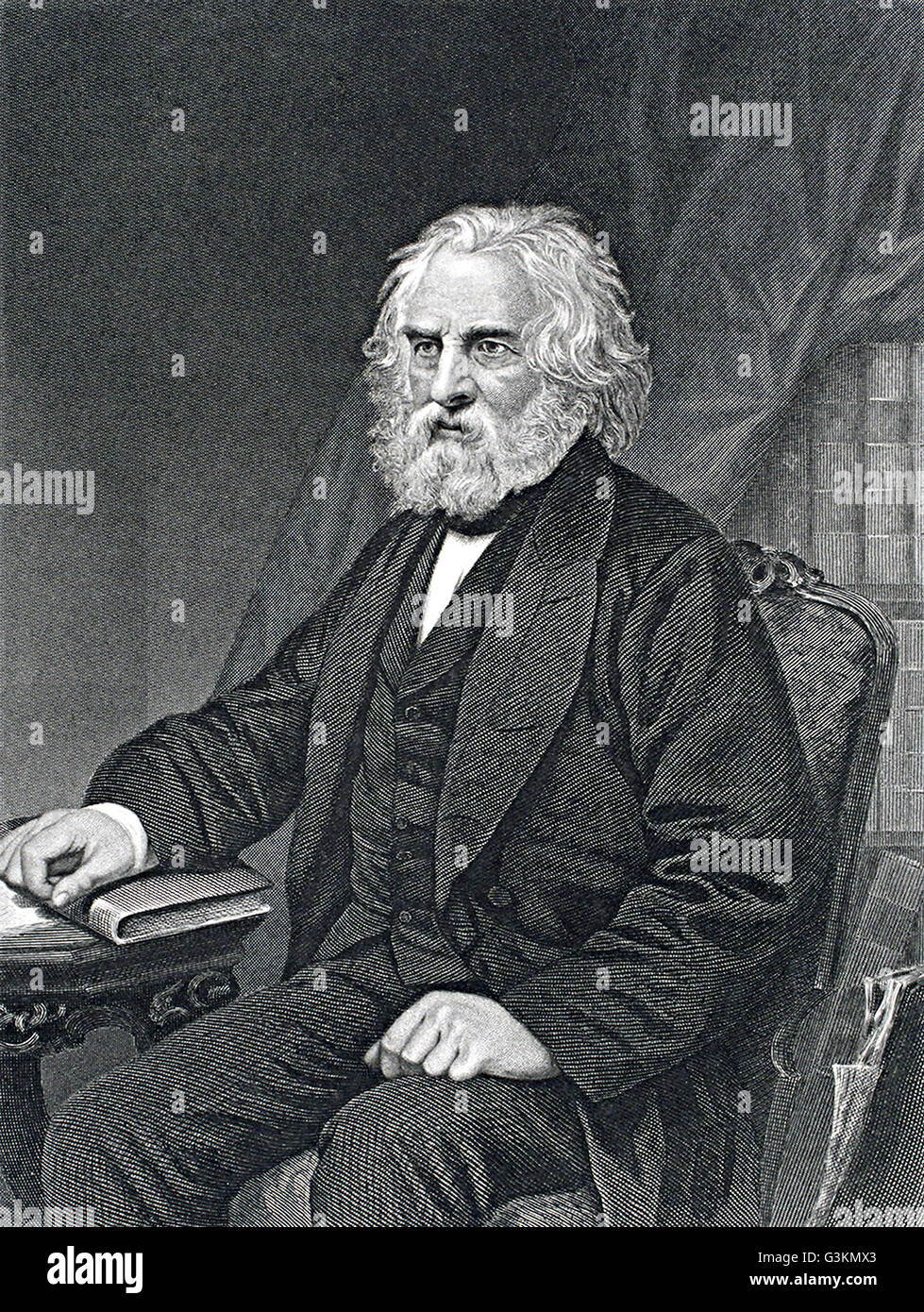 Henry Longfellow, 1807 - 1882 Stock Photo