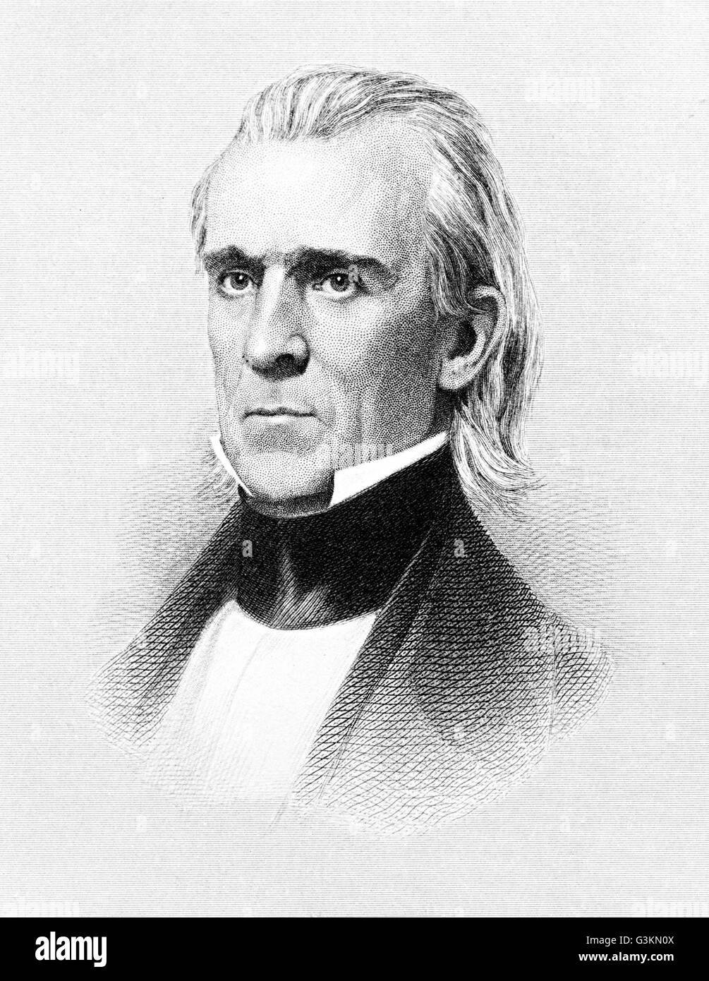 James Polk, 1795 - 1849 Stock Photo