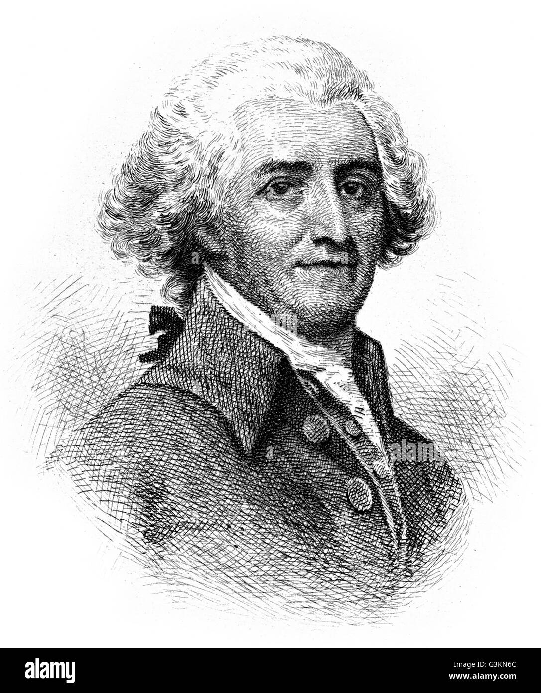 Jonathan Trumbull, 1710 - 1785 Stock Photo