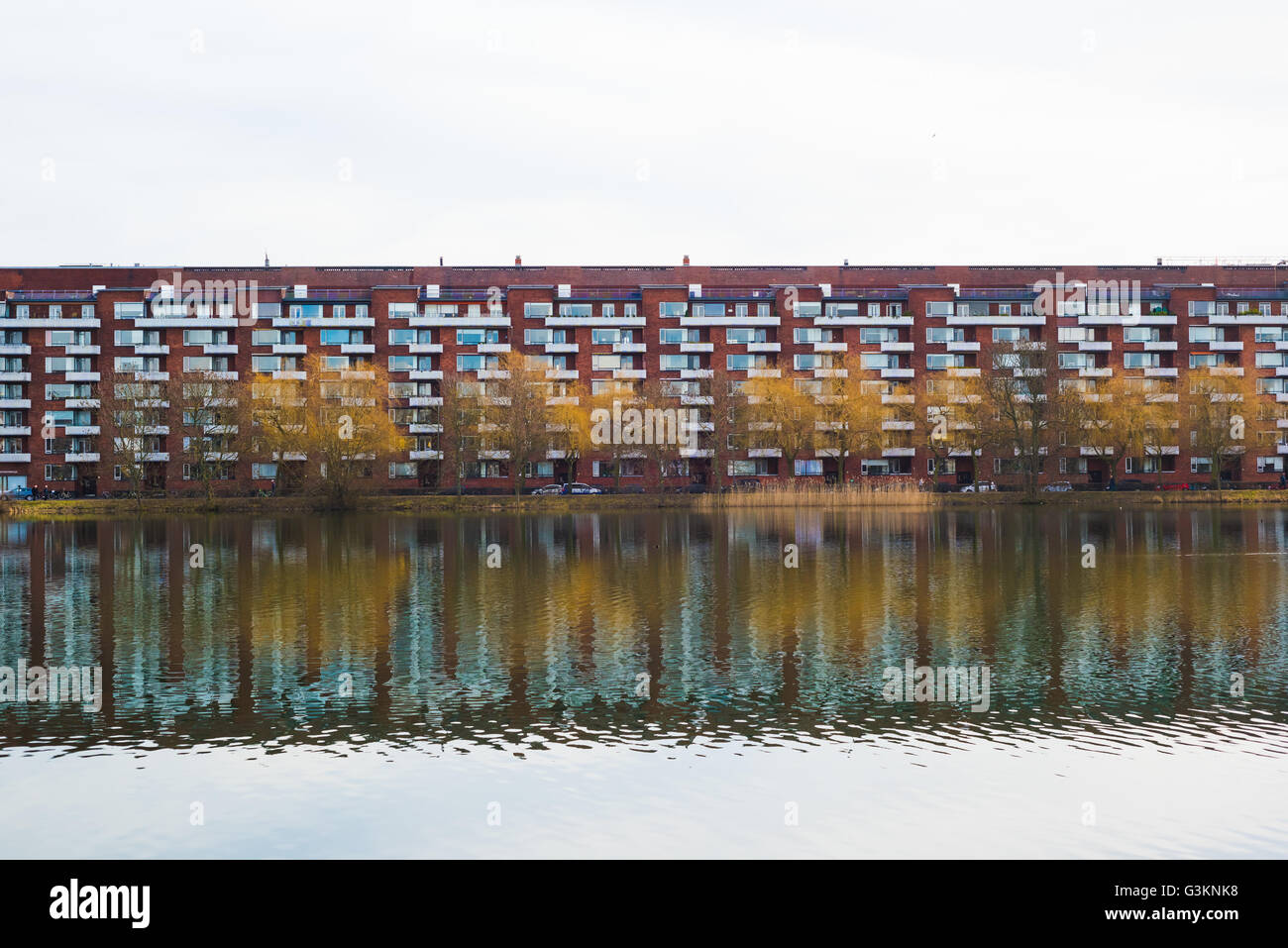 Apartments on river waterfront, Copenhagen, Denmark Stock Photo - Alamy