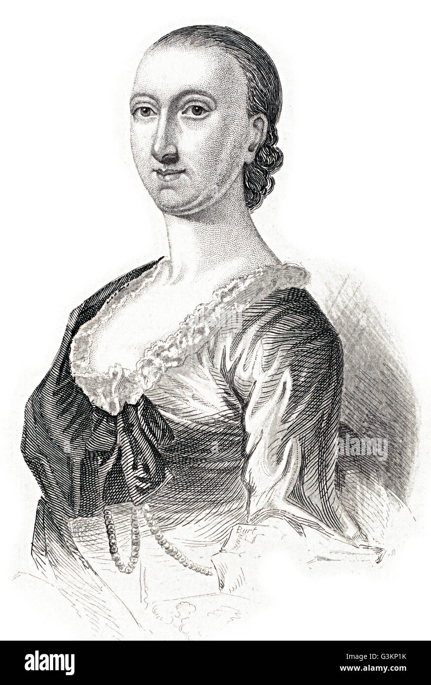 Rebecca Motte, 1738 - 1815 Stock Photo