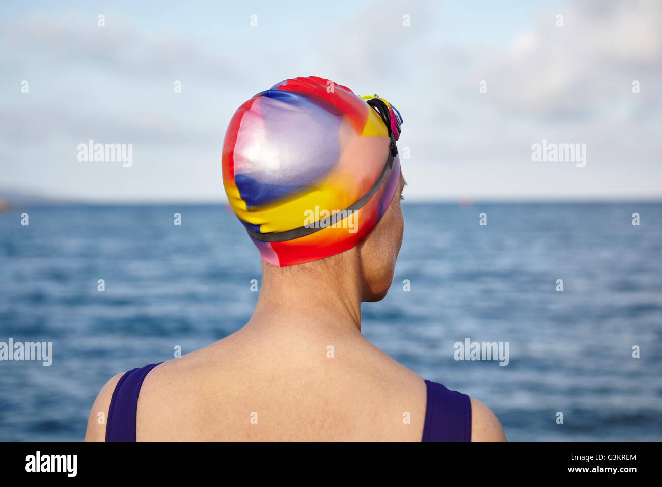 old woman swimming costume