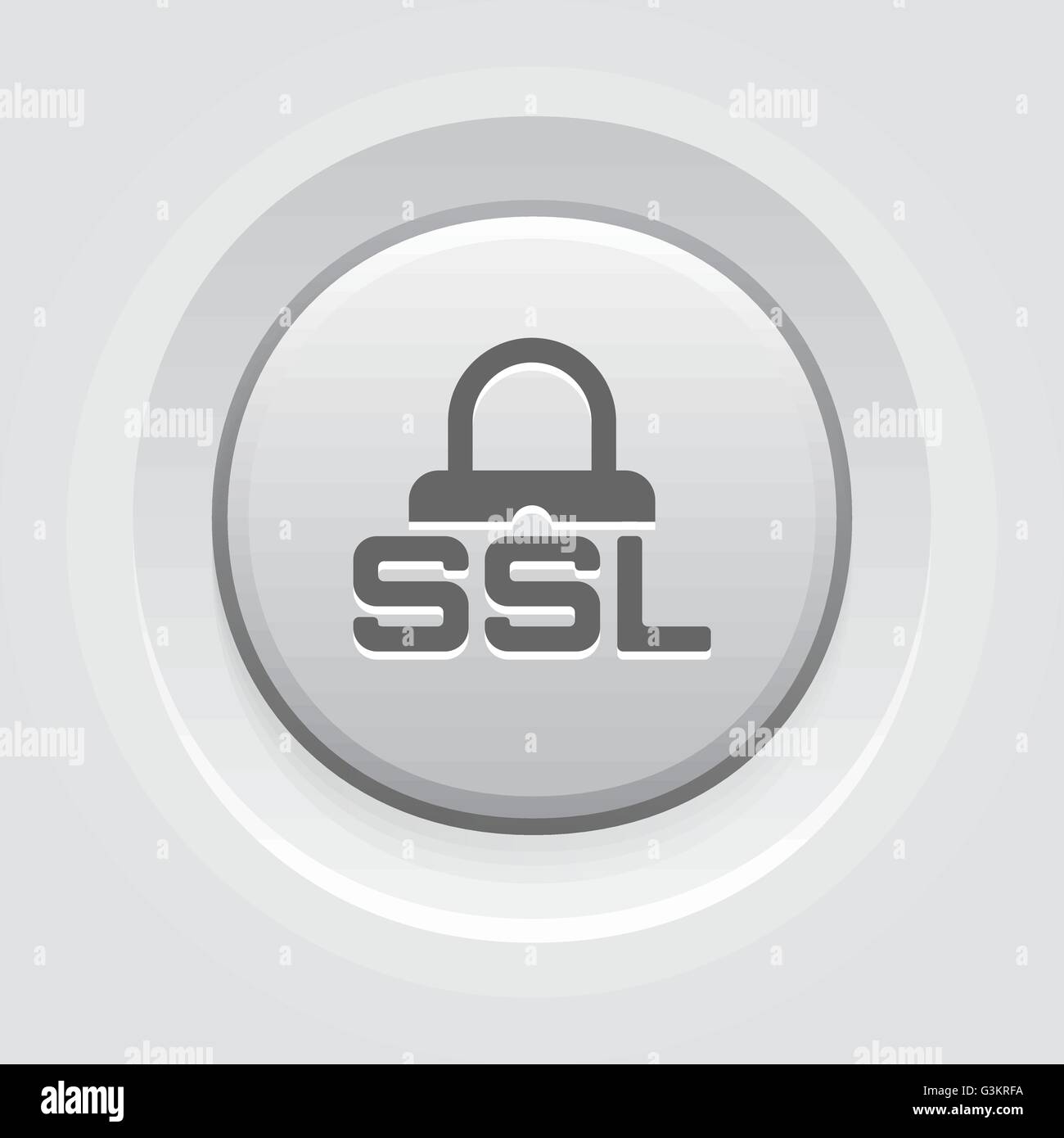 SSL Secured Icon. Flat Design Stock Vector Image & Art - Alamy
