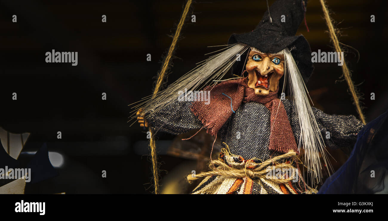 Witch puppet, close up photo Stock Photo Alamy