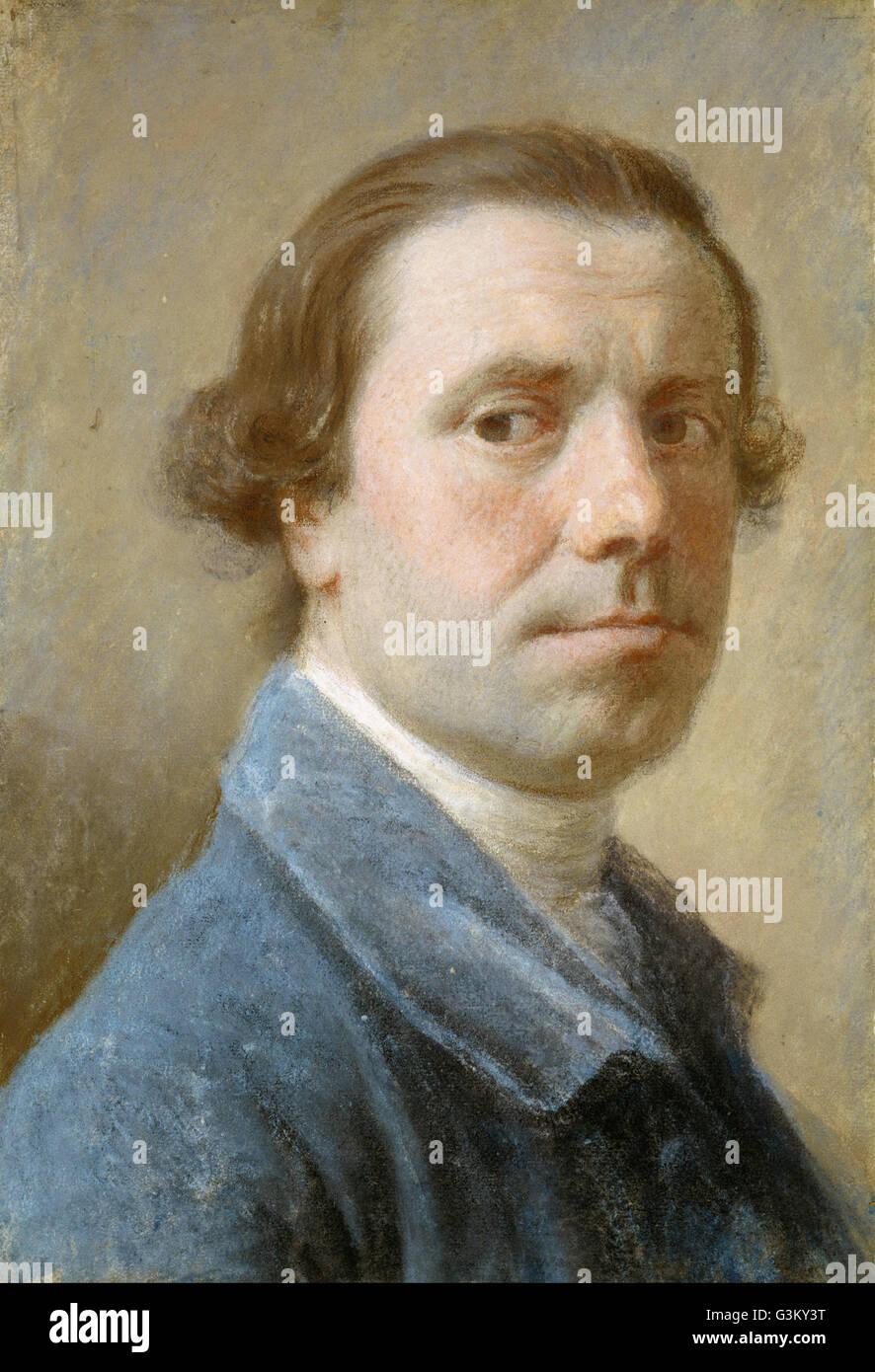 Allan Ramsay - Allan Ramsay, 1713 - 1784. Artist (Self-portrait) Stock Photo