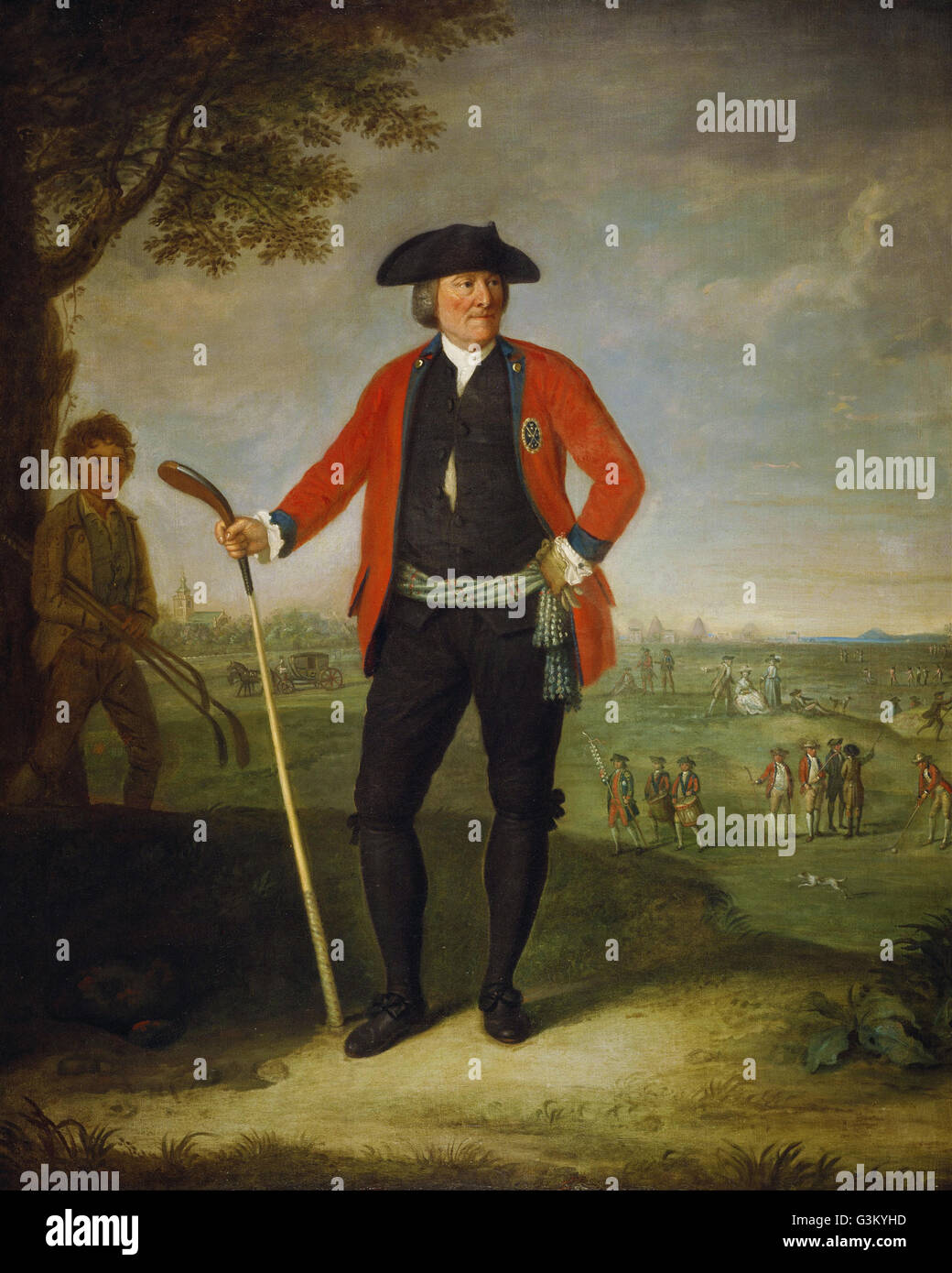 David Allan - William Inglis, c 1712 - 1792. Surgeon and Captain of the Honourable Company Stock Photo