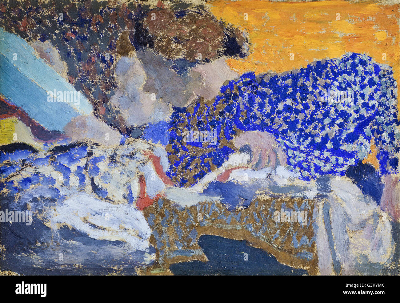 Edouard Vuillard - Deux ouvrières dans l'atelier de couture Stock Photo