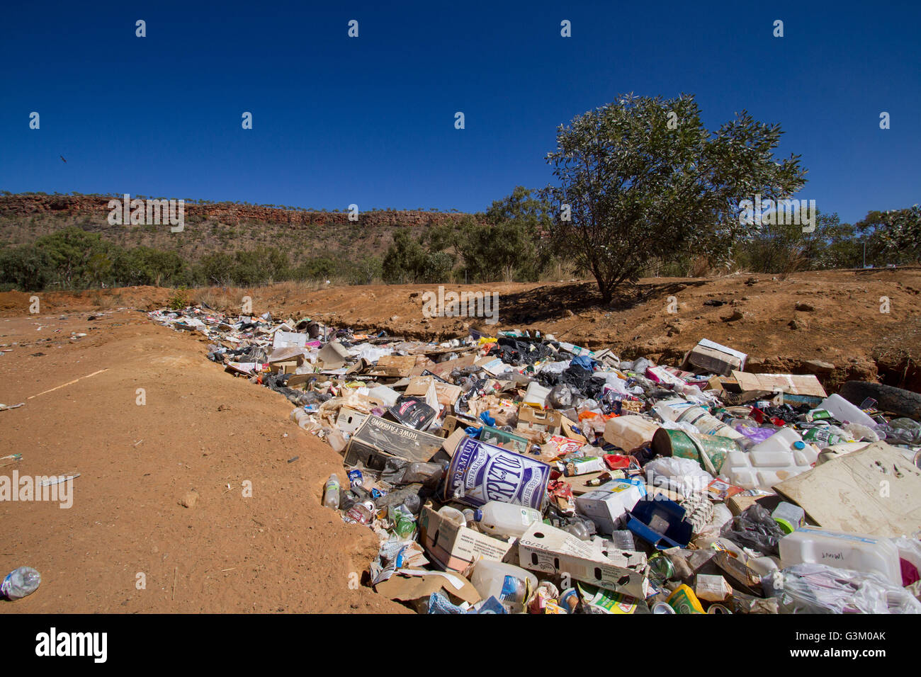 Landfill in the Australian outback Stock Photo Alamy