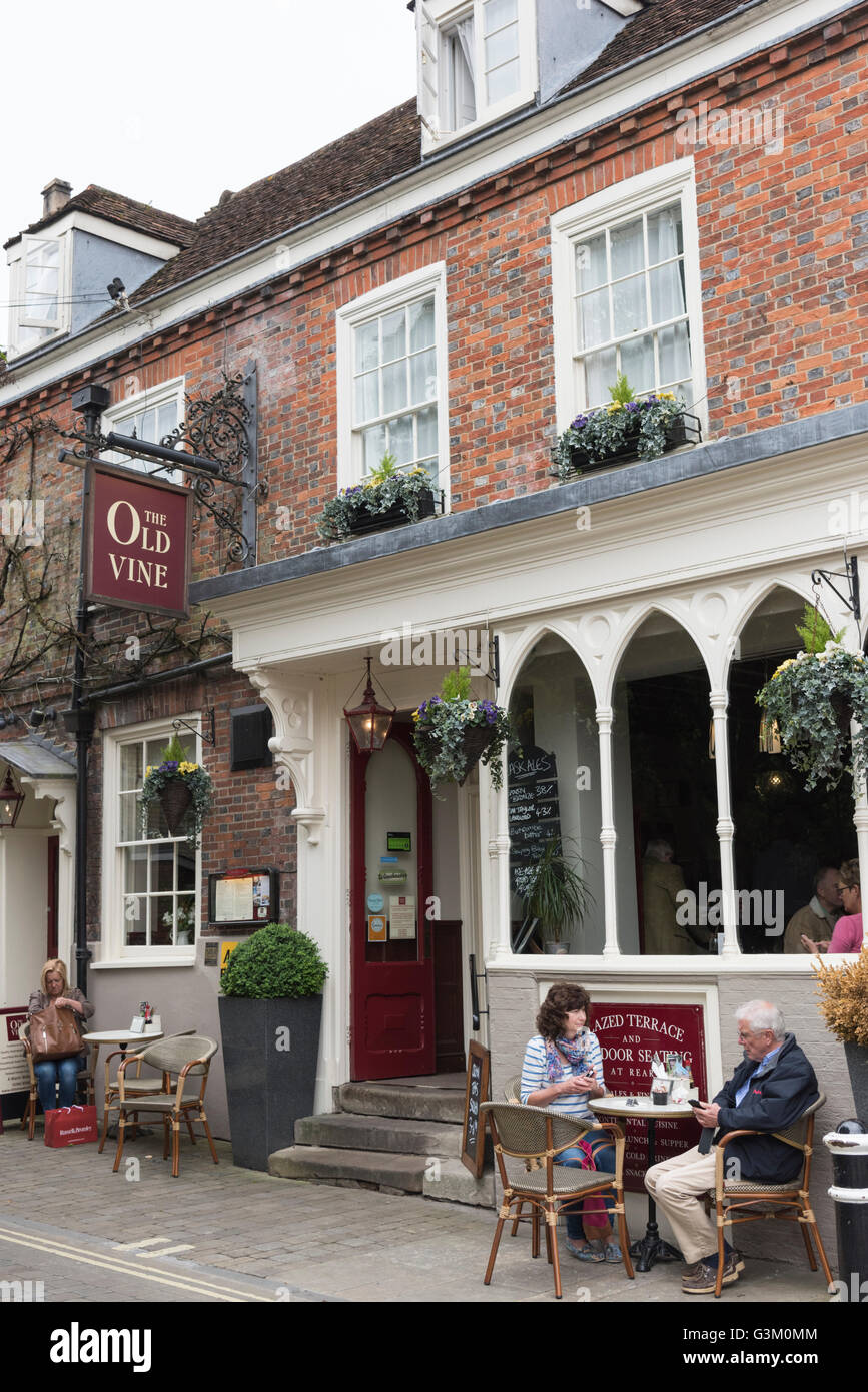 The Old Vine pub Winchester UK Stock Photo Alamy