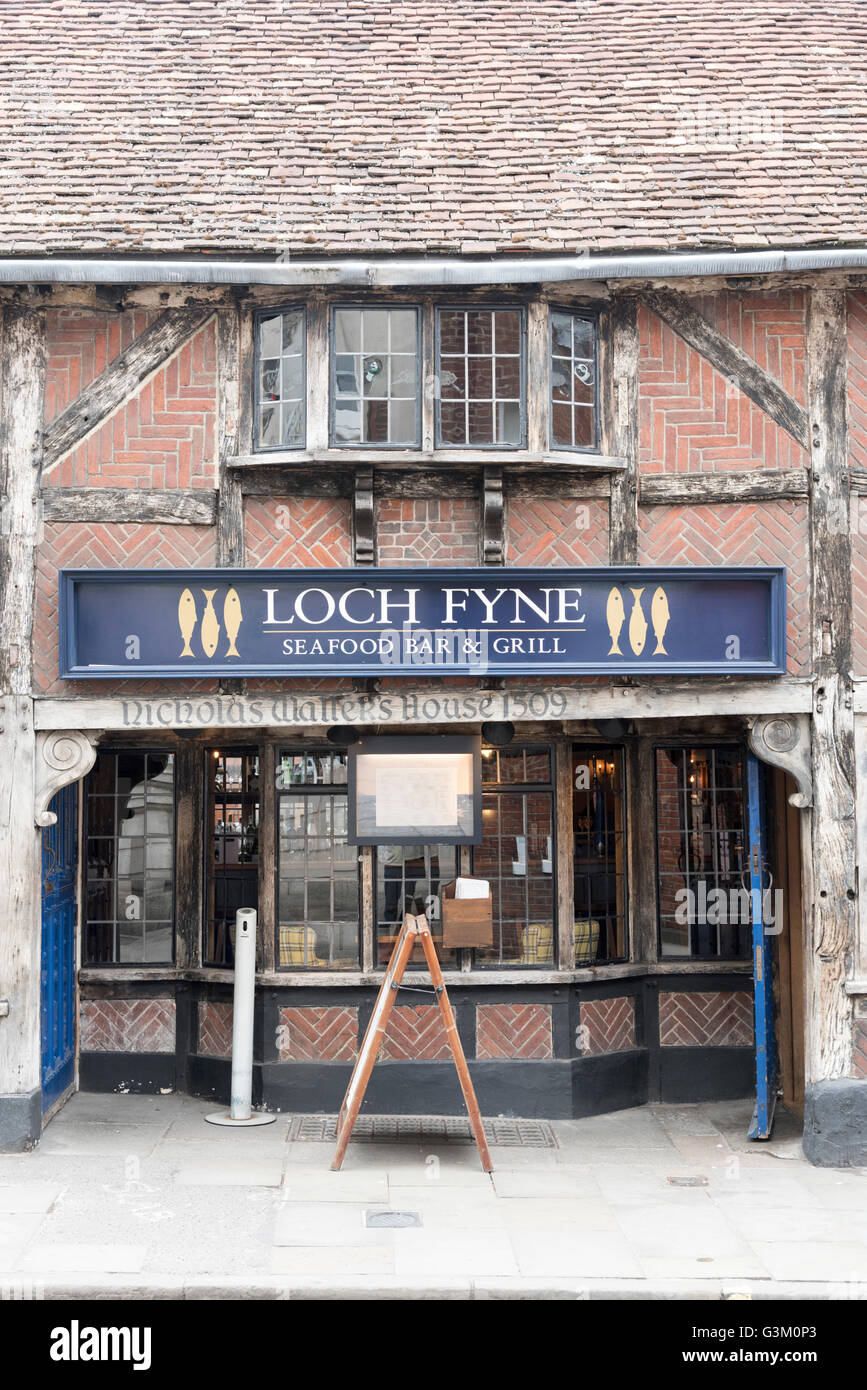 The Loch Fyne  Fish restaurant Winchester UK Stock Photo