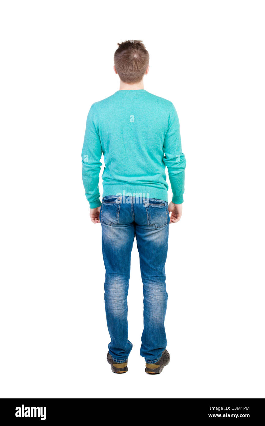 Man standing back view hi-res stock photography and images - Alamy