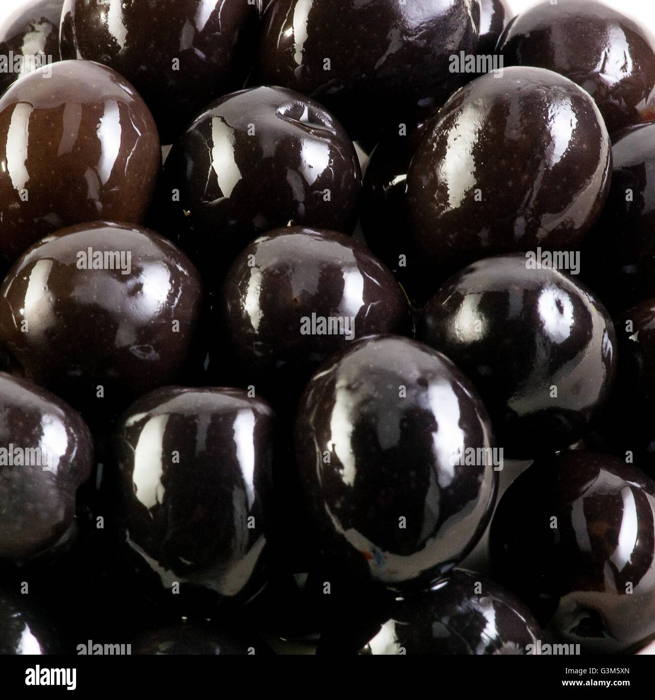 black olives isolated on white background. Close up Stock Photo Alamy