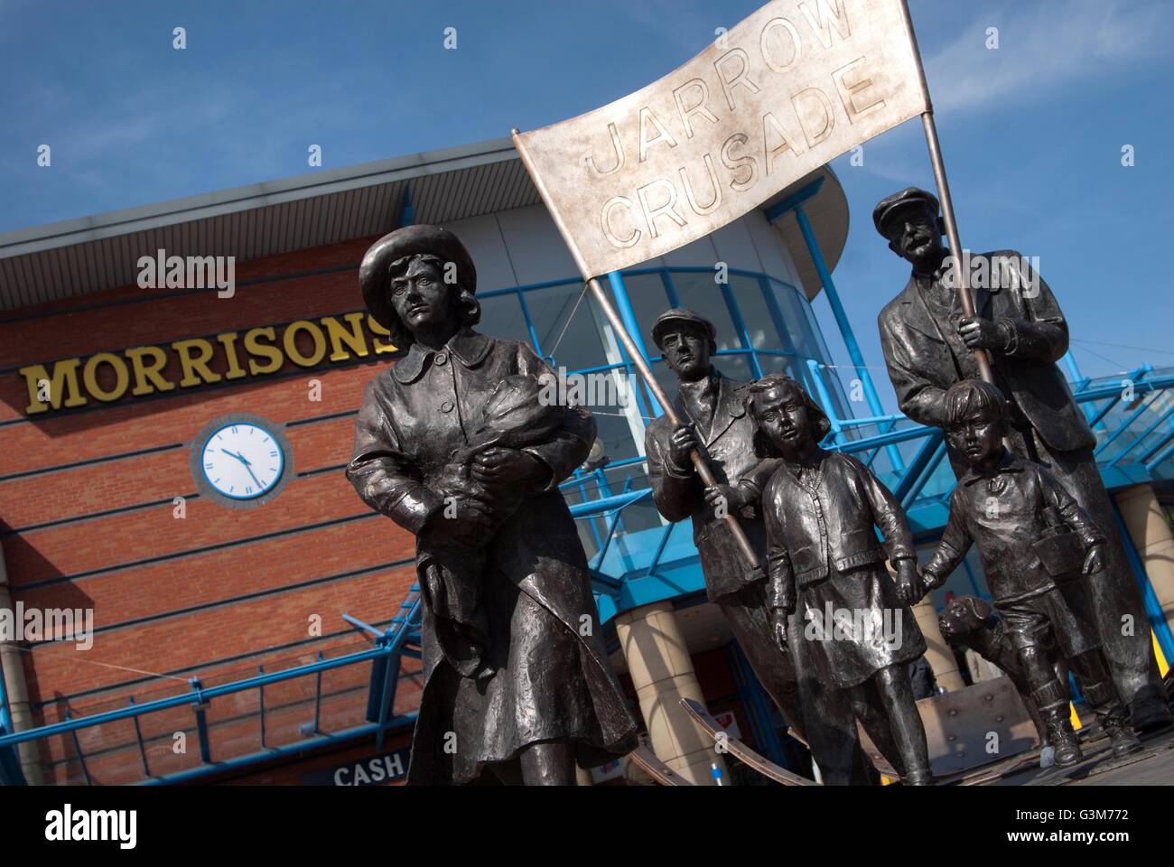 Jarrow March statue Stock Photo Alamy