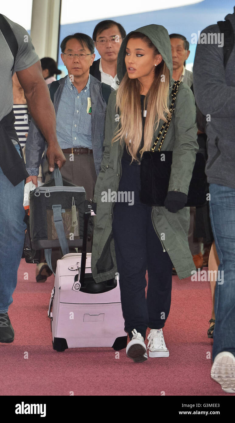 Tokyo Japan. 13th June 2016. Ariana Grande Ricky Alvarez Tokyo Japan Singer Ariana Grande arrives at