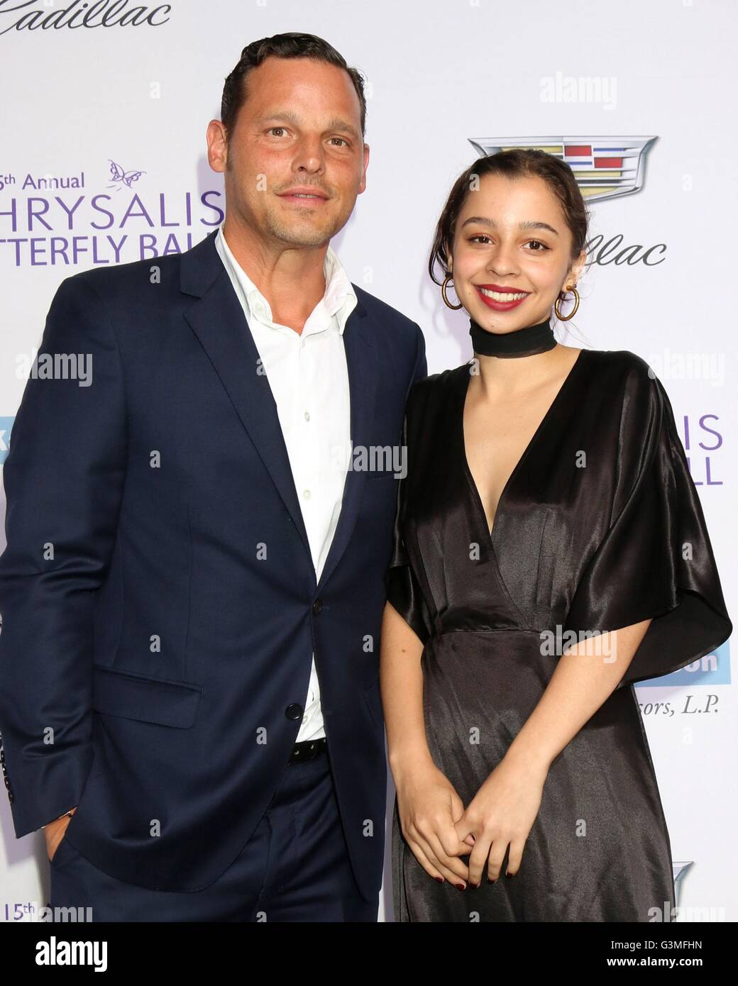 Los Angeles, CA, USA. 11th June, 2016. Justin Chambers, Daughter at arrivals for 15th Annual Chrysalis Butterfly Ball, Private Mandeville Canyon Estate, Los Angeles, CA June 11, 2016. © Priscilla Grant/Everett Collection/Alamy Live News Stock Photo