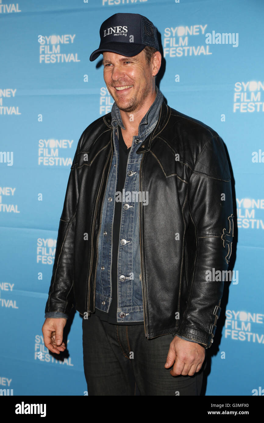 Sydney, Australia. 13 June 2016. As part of the Sydney Film Festival, celebrities arrived on the red carpet for the world premiere of The BFG at Event Cinemas, George Street. Pictured: Aaron Jeffery (actor – McLeod’s Daughter). Credit:  Richard Milnes/Alamy Live News Stock Photo