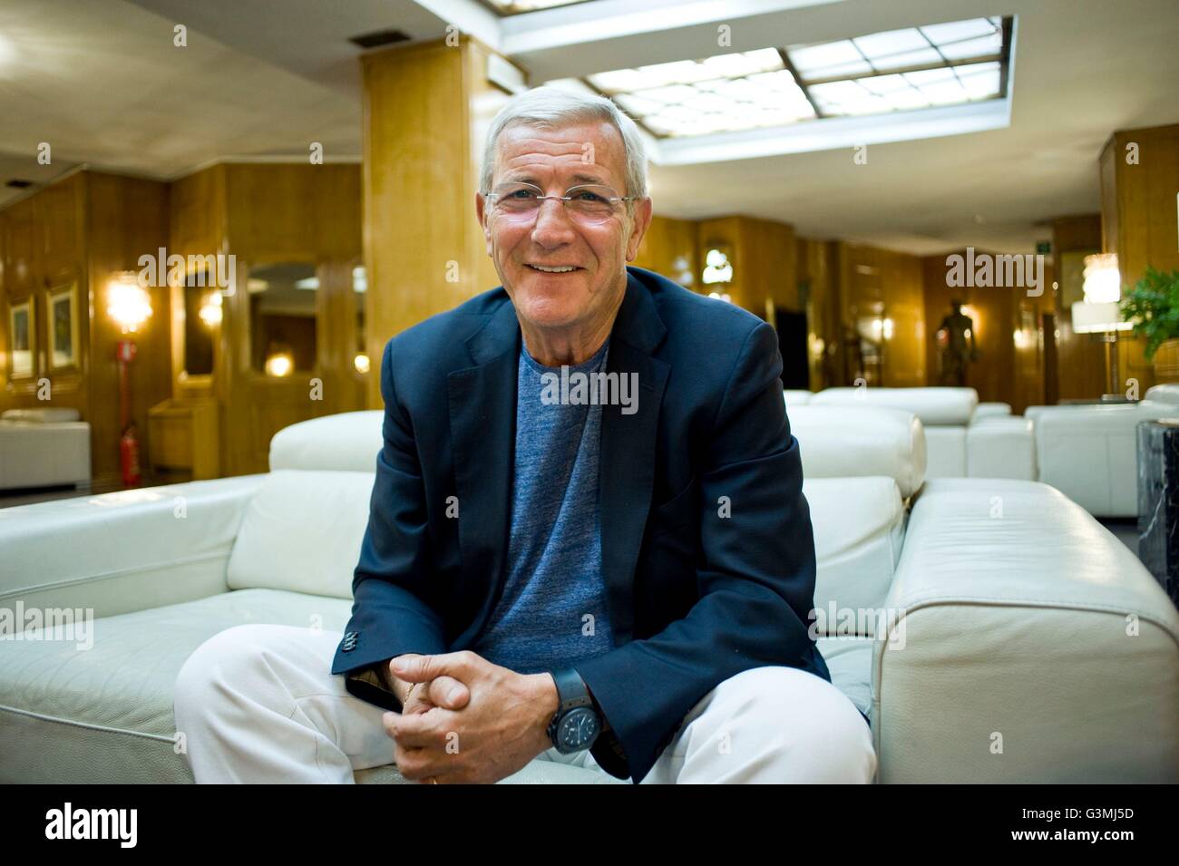 01.06.2016. Rome, Italy: Marcello Lippi, Italian World Cup-winning former professional football manager and player. He served as Italian national team head coach from 16 July 2004 to 12 July 2006 and led Italy to win the 2006 FIFA World Cup. Stock Photo