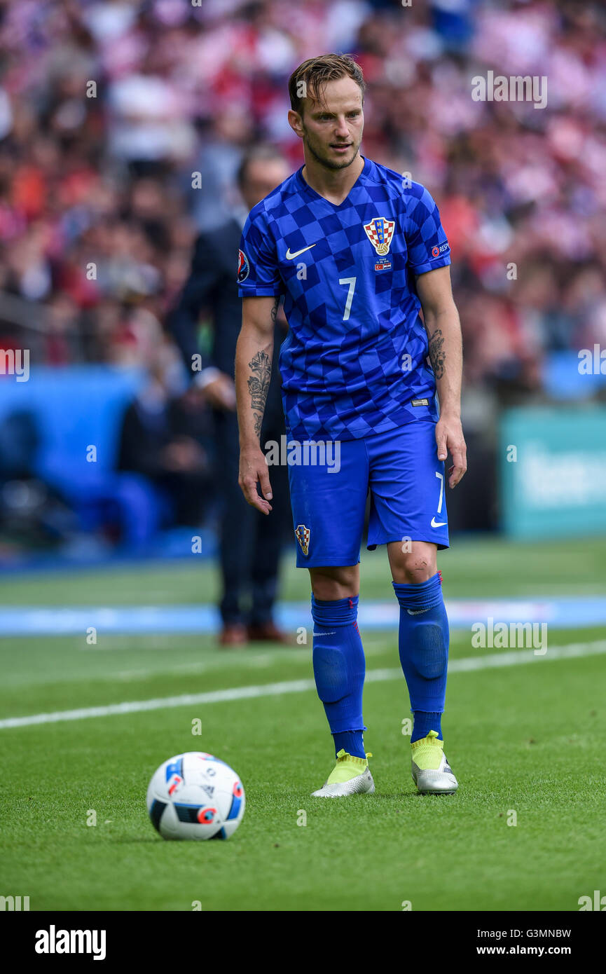 Ivan Rakitic (Croatia) ; June 12, 2016 - Football : Uefa Euro France 2016, Group D, Turkey 0-1 Croatia, at Stade Parc des Princes, Paris, France. © aicfoto/AFLO/Alamy Live News Stock Photo