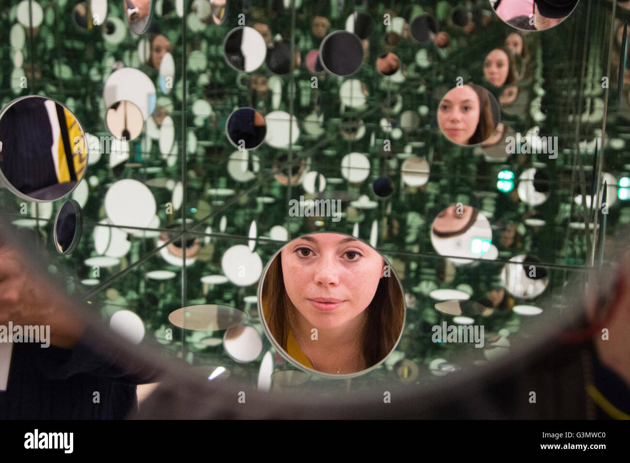 London, UK. 14 June 2016. Artwork The Passing Winter, 2005, by Yayoi Kusama. Press preview of the new Tate Modern which will open to the public this weekend. Credit:  ukartpics/Alamy Live News Stock Photo