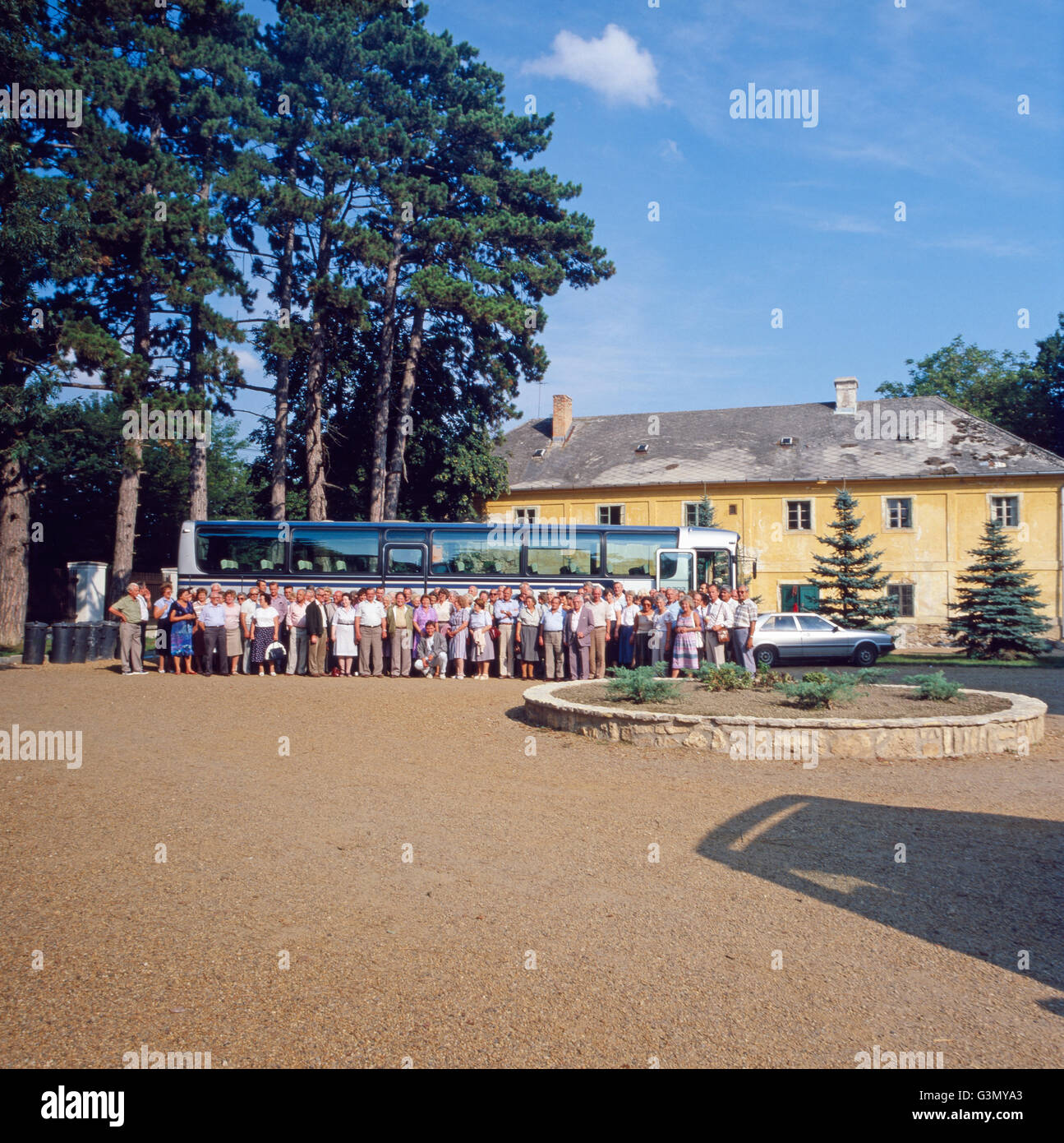 Eine Reise zum Schloss Zichy in Nagyvázsony, Ungarn 1984. A trip to Zichy Palace in Nagyvázsony, Hungary 1984. Stock Photo