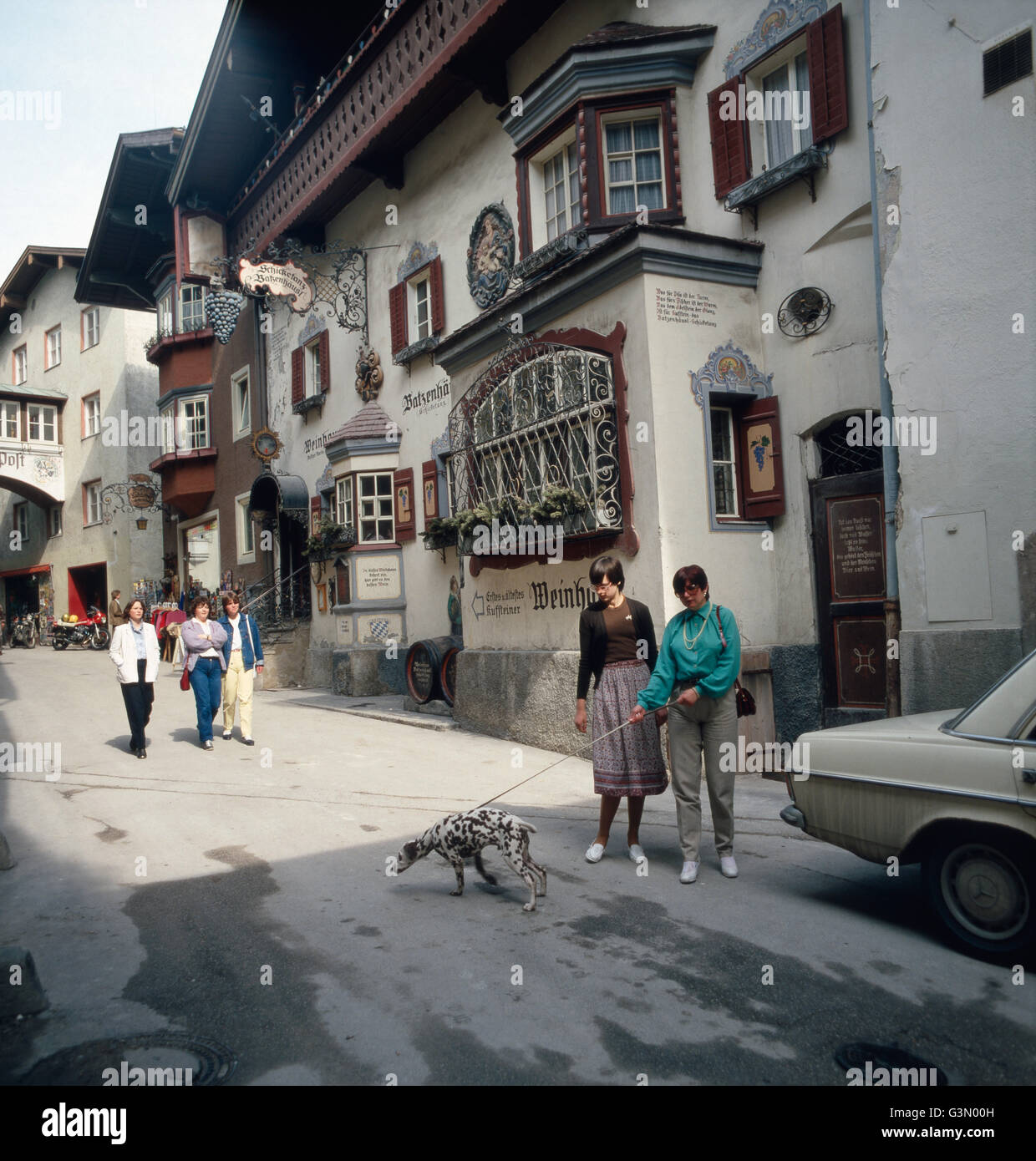 Reise nach Kufstein in Tirol, Österreich 1980er Jahre. Journey to Kufstein in Tyrol, Austria 1980s. Stock Photo