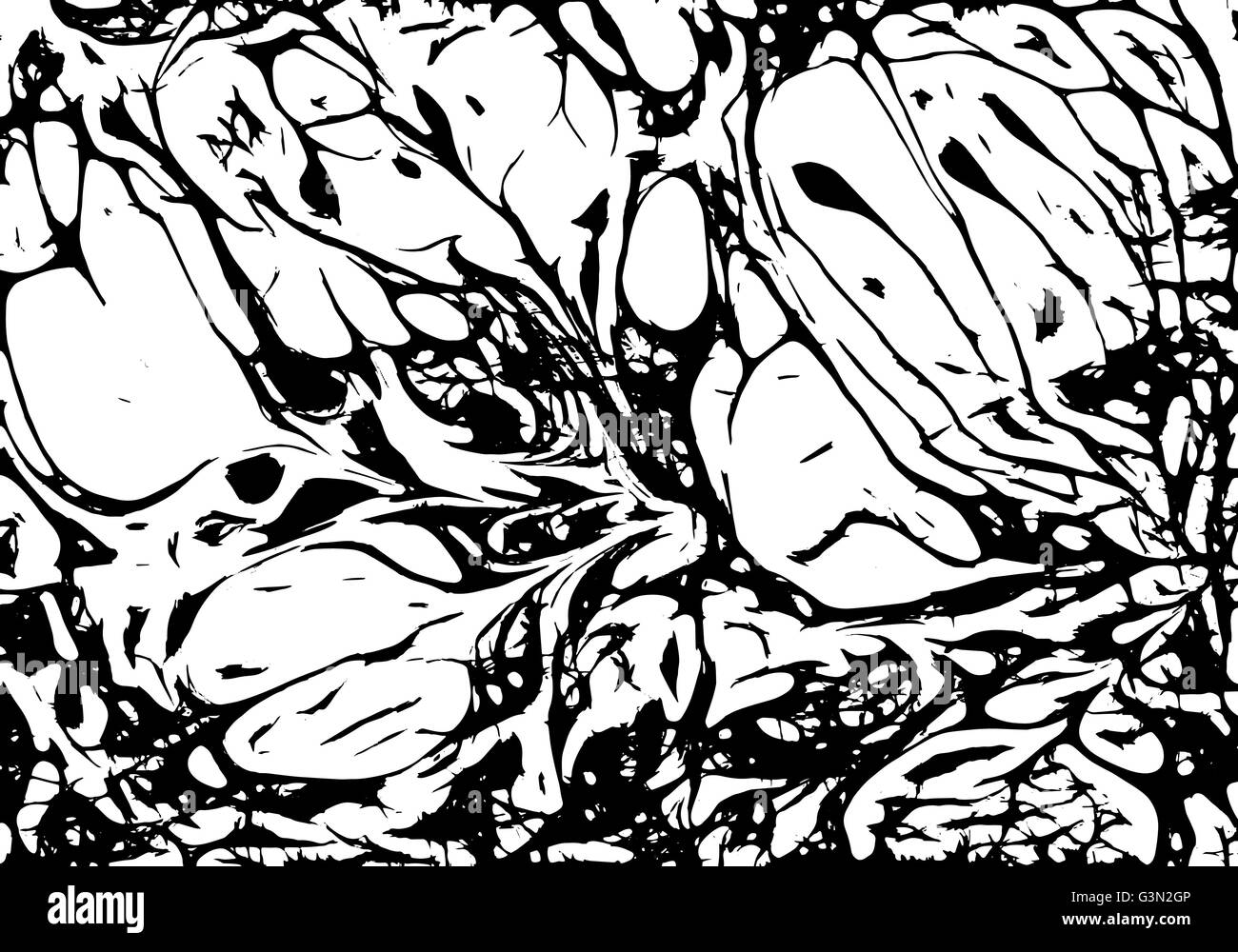 Vector black and white marbled abstract background Stock Vector Image ...