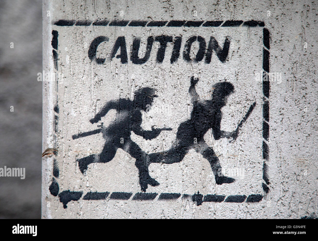 Police aware sign hi-res stock photography and images - Alamy
