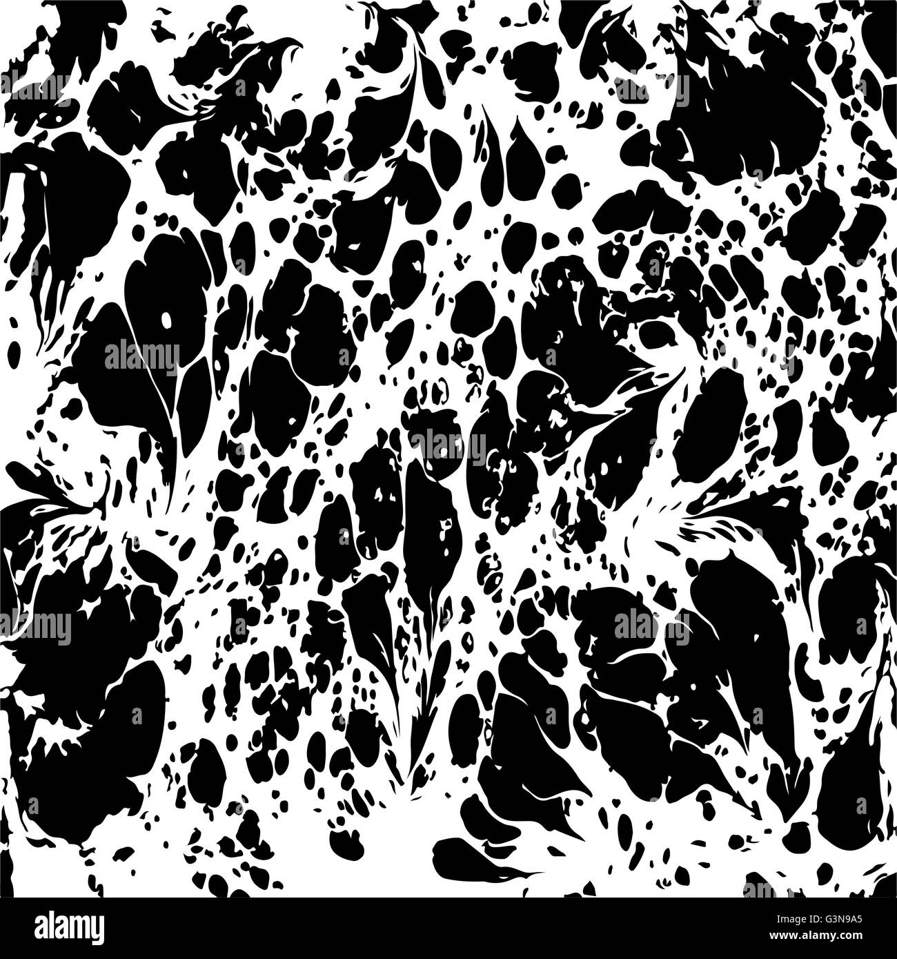 Vector black and white marbled abstract background Stock Vector Image ...
