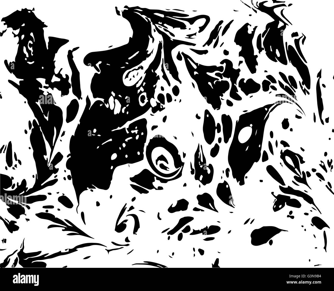 Vector black and white marbled abstract background Stock Vector Image ...