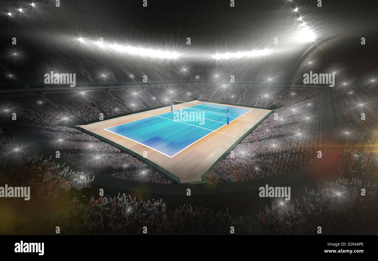 View of a volleyball field Stock Photo Alamy